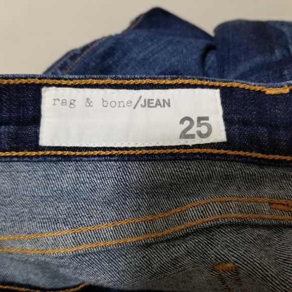 Rag & Bone Jeans Capri Distressed Dark Shredded 25 - Picture 12 of 13